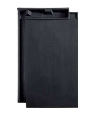 Керамическая черепица Creaton Domino Nuance, цвет Черный матовый