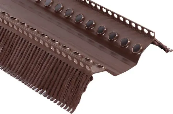 Аэроэлемент конька ПВХ 1м, 220/60мм, коричневый, KLOBER