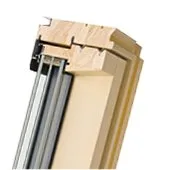 Энергосберегающее деревянное мансардное окно, FTT-U6 Thermo, 78x140, Среднеповоротное открывание, Fakro