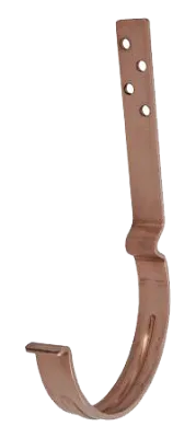 Крюк желоба длинный с комплектом крепления, медь, d-150 мм, Aquasystem