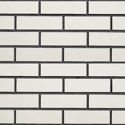Облицовочный кирпич OSLO Белый перламутровый (perlweiß) гладкая (glatt), 190х90х90 мм, Röben
