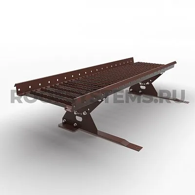 Мостик кровельный Prestige ZN 360, Для композитной кровли и сланца, 1,2м., Ral 8017, Коричневый, Roofsystems