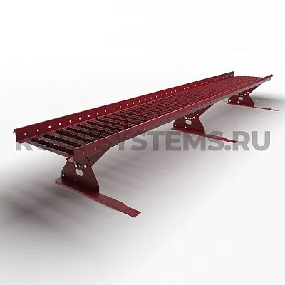 Мостик кровельный Prestige ZN 360, Для композитной кровли и сланца, 2,5м., Ral 3005, Красное Вино, Roofsystems