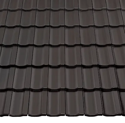 Керамическая черепица Braas Топаз 15V, Антрацит