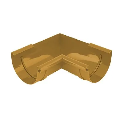 Угол внутренний 90 гр, пвх, d-125 мм, медный, BRYZA