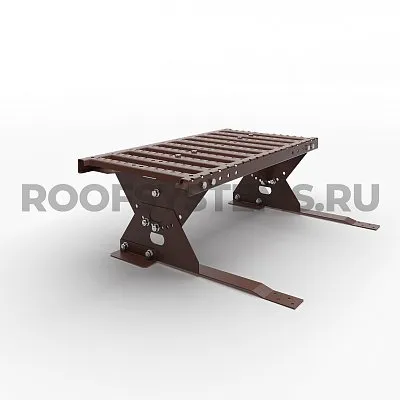 Ступенька кровельная Prestige ZN 330, Для композитной кровли и сланца, 0,6м., Ral 8017, Коричневый, Roofsystems