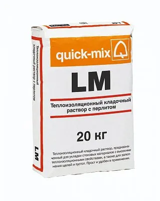 Легкий кладочный теплый раствор Leichtmauermörtel LM  plus, Sievert