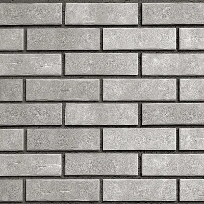 Облицовочный кирпич AARHUS Бело-серый (weißgrau) фактурная, 210x100x50 мм, Röben