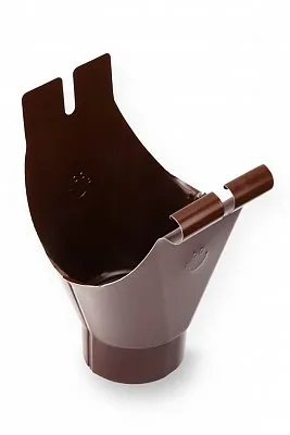 Воронка 135/90 мм STAL, 152(130)/90 мм, цвет Темно-коричневый, Galeco