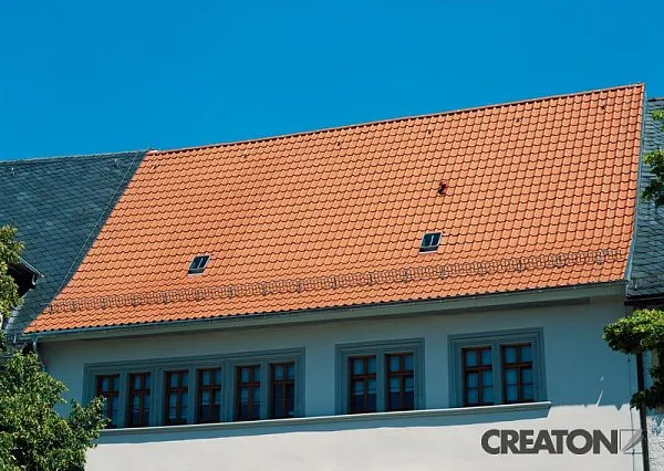 Керамическая черепица Creaton Viva, цвет Натуральный красный, изобр. 5