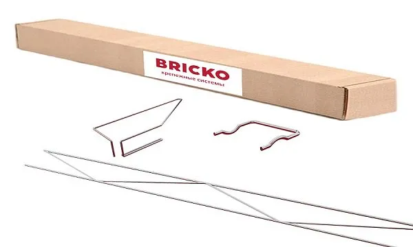 Комплект №3 SK-H для типа кладки на ребро внутрь, проём шириной 105-140 см., Bricko, изобр. 1