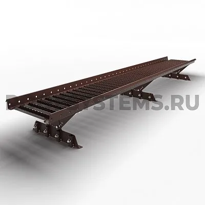 Мостик кровельный Prestige ZN 360, Master фальц, 2,5м., Ral 8017, Коричневый, Roofsystems