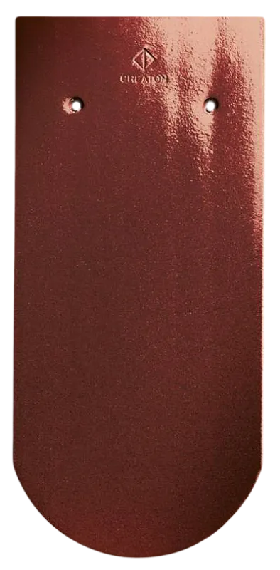 Керамическая черепица Creaton Biber Klassik Rundschnitt ROG, Глазурованый каричневый, изобр. 1