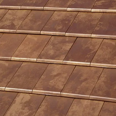 Керамическая черепица Flat 10, Tokyo Copper, Tejas Borja (Струйная печать под оксид меди)