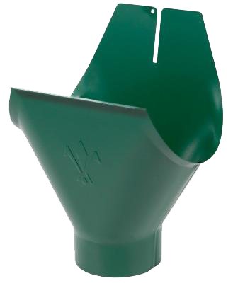 Воронка желоба, сталь, d-150 мм, зеленый, Aquasystem, изобр. 1