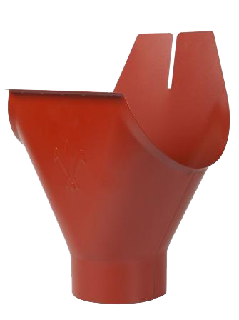 Воронка желоба, сталь, d-150 мм, красный, Aquasystem, изобр. 1