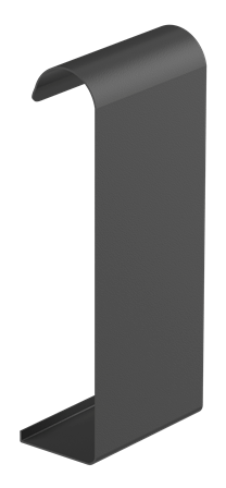 Соединитель к лицевой планке  STAL2, 125/80 мм, цвет Графит, Galeco, изобр. 1