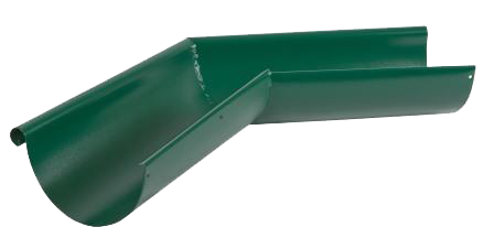 Угол желоба внешний 135 гр, сталь, d-125 мм, зеленый, Aquasystem, изобр. 1