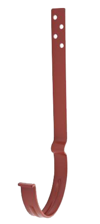 Крюк крепления желоба удлиненный, сталь, d-150 мм, красный, Aquasystem, изобр. 1