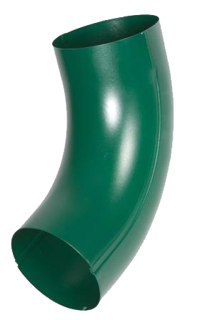 Колено трубы универсальное 72 гр., сталь, d-90 мм, зеленый, Aquasystem, изобр. 1