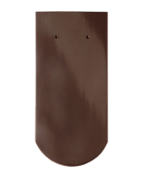 Керамическая черепица Braas Опал, цвет Тик-коричневый, изобр. 1