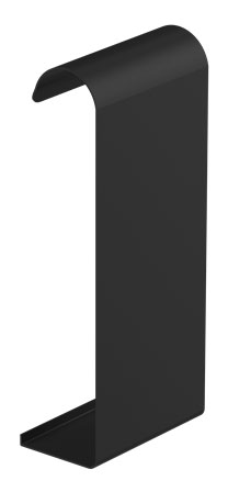 Соединитель к лицевой планке  STAL2, 125/80 мм, цвет Черный, Galeco, изобр. 1