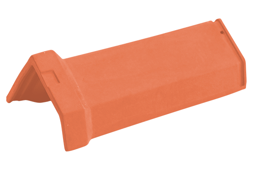 Универсальная коньковая черепица для односкатной крыши, Натуральный красный, ABC, изобр. 1