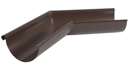 Угол желоба внешний 135 гр, сталь, d-125 мм, коричневый,  Aquasystemem, изобр. 1