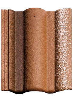 Цементно-песчаная черепица рядовая, Адриа, Коричневый, Braas, изобр. 1