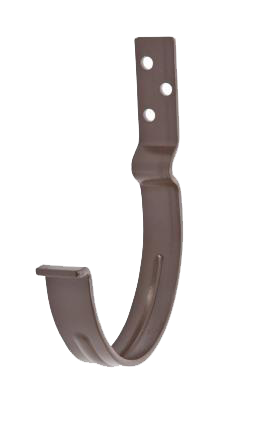 Крюк крепления желоба короткий, сталь, d-125 мм, коричневый, Aquasystem, изобр. 1