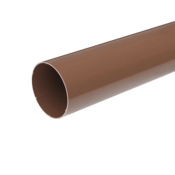 Труба водосточная, пвх, L-3 м, d-63 мм, коричневый, BRYZA, изобр. 1