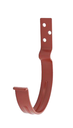 Крюк крепления желоба короткий с комплектом крепления l-66, сталь, d-150 мм, красный, Aquasystem, изобр. 1