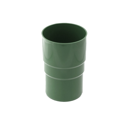 Соединитель водосточной трубы, пвх, d-63 мм, зеленый, BRYZA, изобр. 1