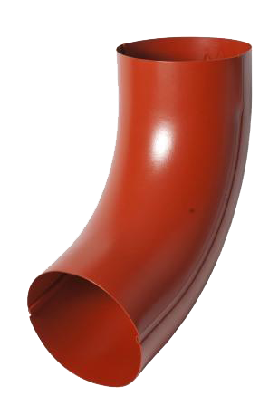 Колено трубы универсальное, сталь, d-100 мм, красный, Aquasystem, изобр. 1