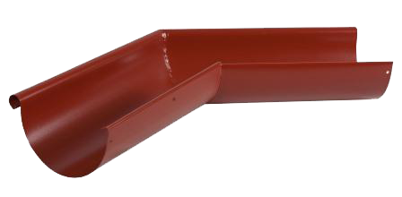 Угол желоба внешний 135 гр, сталь, d-150 мм, красный, Aquasystem, изобр. 1