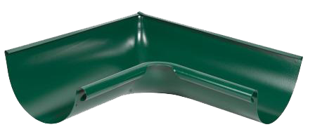 Угол желоба внутренний 90 гр, сталь, d-125 мм, зеленый, Aquasystem, изобр. 1