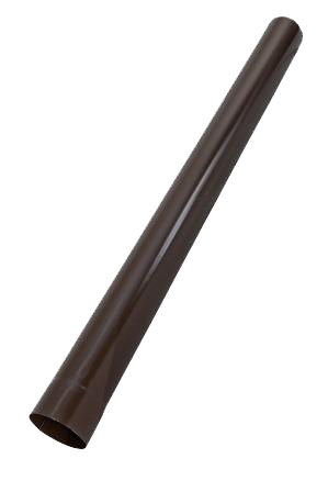 Труба водосточная, сталь, d-90 мм, L-1 м, коричневый PURAL MATT RR 32, Aquasystem, изобр. 1