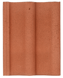 Цементно-песчаная черепица рядовая, Econom, Красный (эконом), Baltic Tile