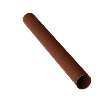 Труба водосточная, алюминий , d-100 мм, L-3 м, красно-кирпичный, LINKOR, изобр. 1