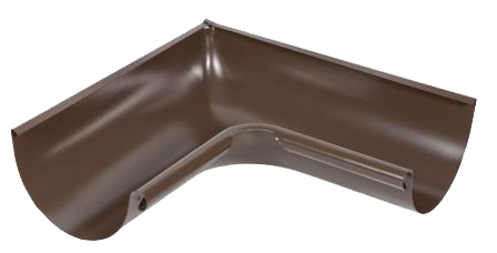 Угол желоба внутренний 90 гр, сталь, d-150 мм, коричневый,  Aquasystemem, изобр. 1