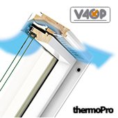 Деревянное мансардное окно, FTU-V U3 Electro/Z-Wave, 78x98, Электрический привод открывания, Fakro