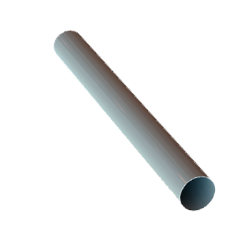 Труба водосточная, алюминий , d-100 мм, L-3 м, белый, LINKOR