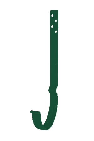 Крюк крепления желоба удлиненный, сталь, d-150 мм, зеленый, Aquasystem, изобр. 1