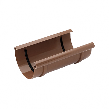 Муфта желоба, пвх, d-75 мм, коричневый, BRYZA, изобр. 1