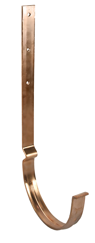 Держатель желоба удлиненный , защелкивающийся, медь, d-125 мм, Zambelli, изобр. 1