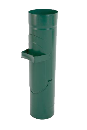 Водосборник, сталь, d-90 мм, зеленый, Aquasystem, изобр. 1
